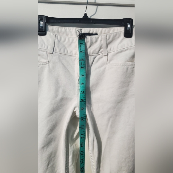 LONDONJEAN Women's White Wide Leg Jeans - Picture 3 of 7